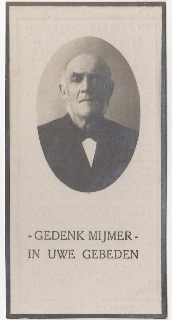 Johannes Fr. Beemsterboer 1854 + 1929 Alkmaar, 74 jaar, Ophalen of Verzenden