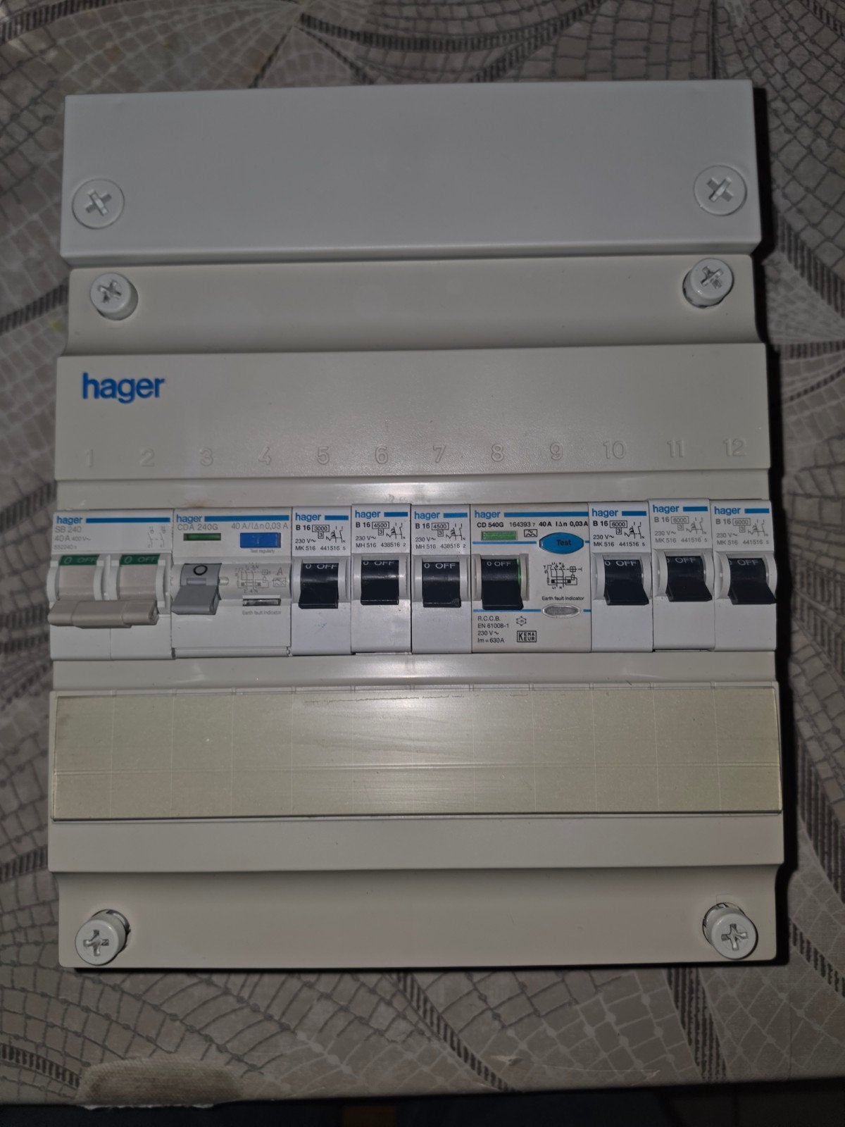 Hager Vision 1 fase groepenkast 6 groepen, Ophalen of Verzenden, Zo goed als nieuw, Hager, Groepenkast