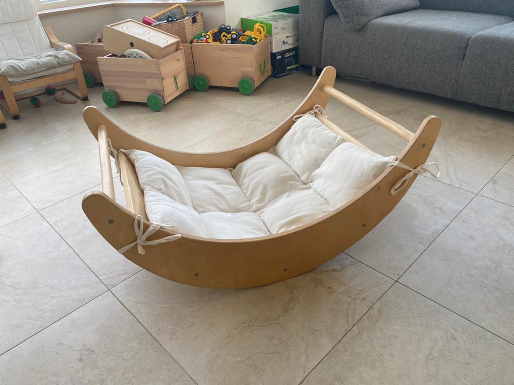 Madoti Luna lig stoel/schommel, Kinderen en Baby's, Speelgoed | Houten speelgoed, Ophalen, Gebruikt