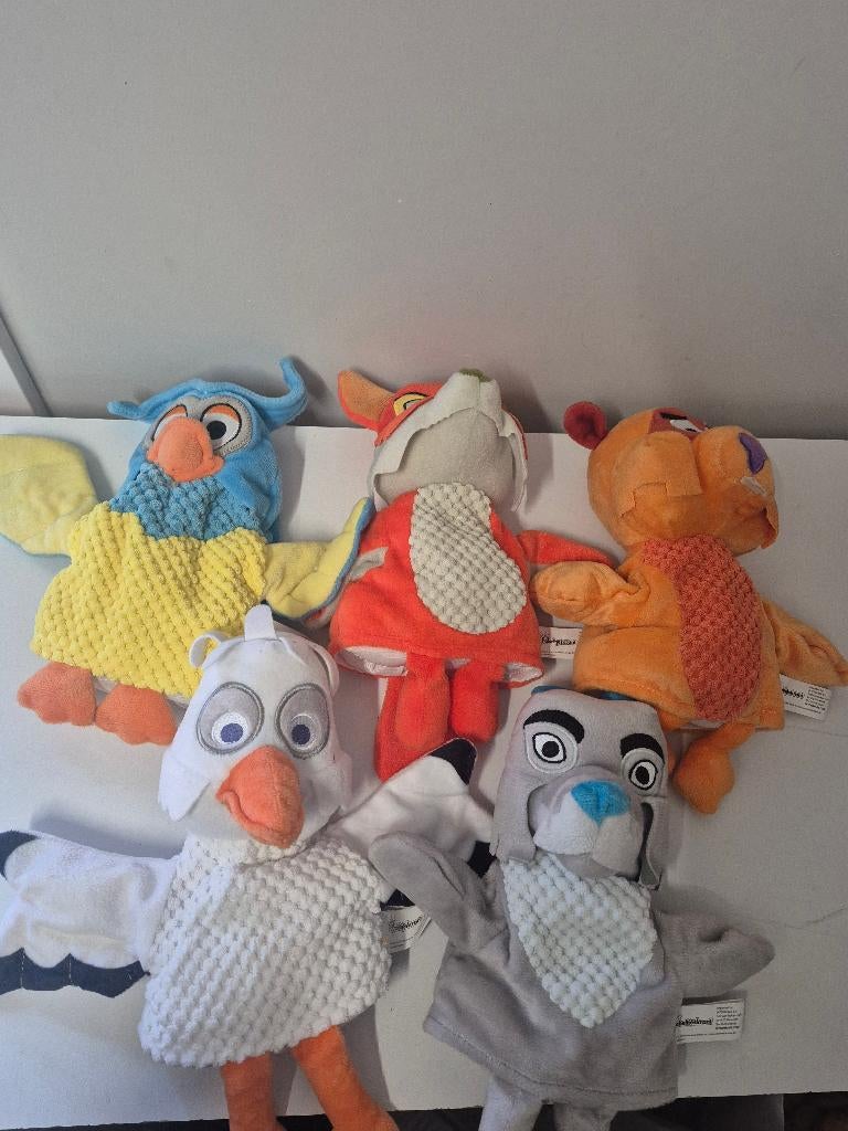 Leuke set handpoppen Fabeltjes krant, Ophalen of Verzenden, Gebruikt, Overige typen