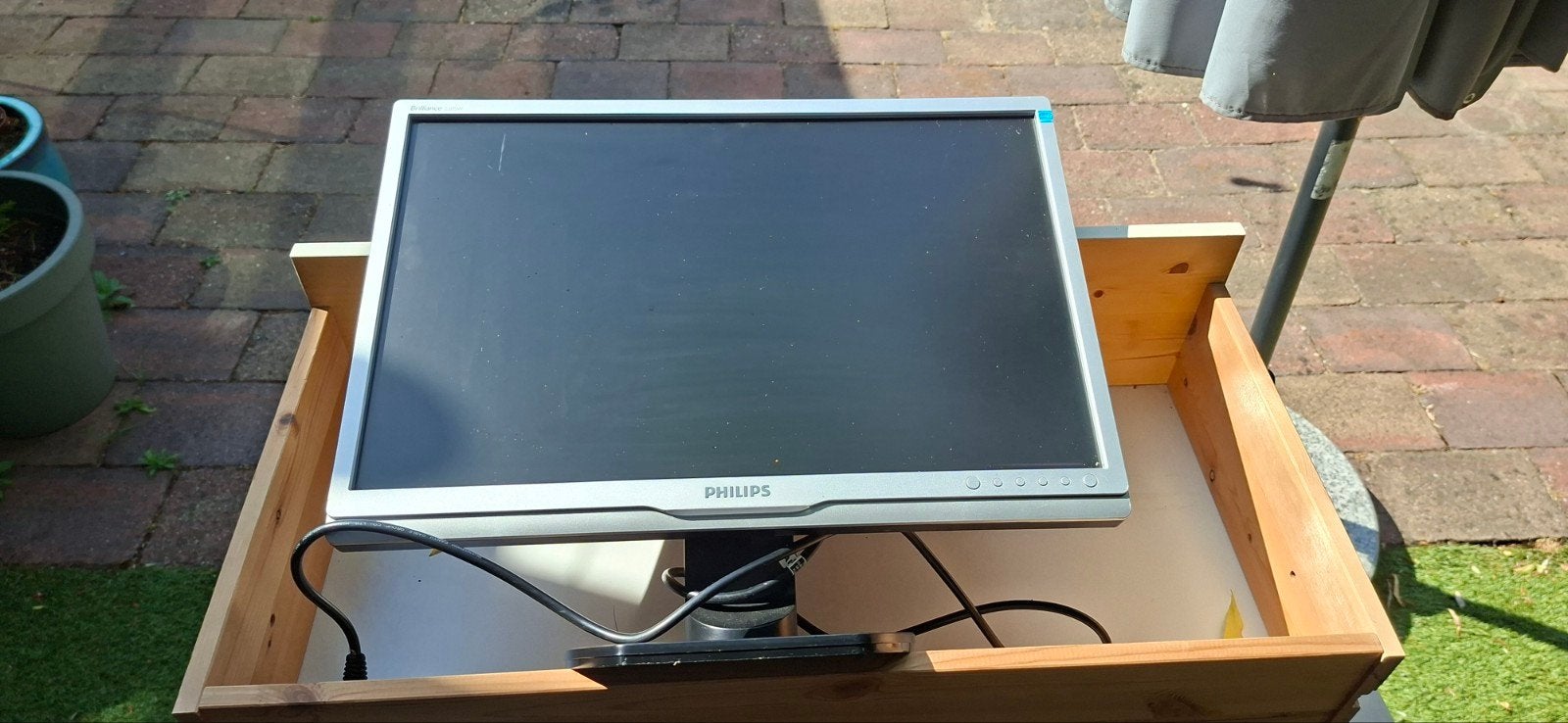 Philips monitor - Gebruikt, goede staat, Computers en Software, Monitoren, Ophalen, Philips, Kantelbaar, 60 Hz of minder