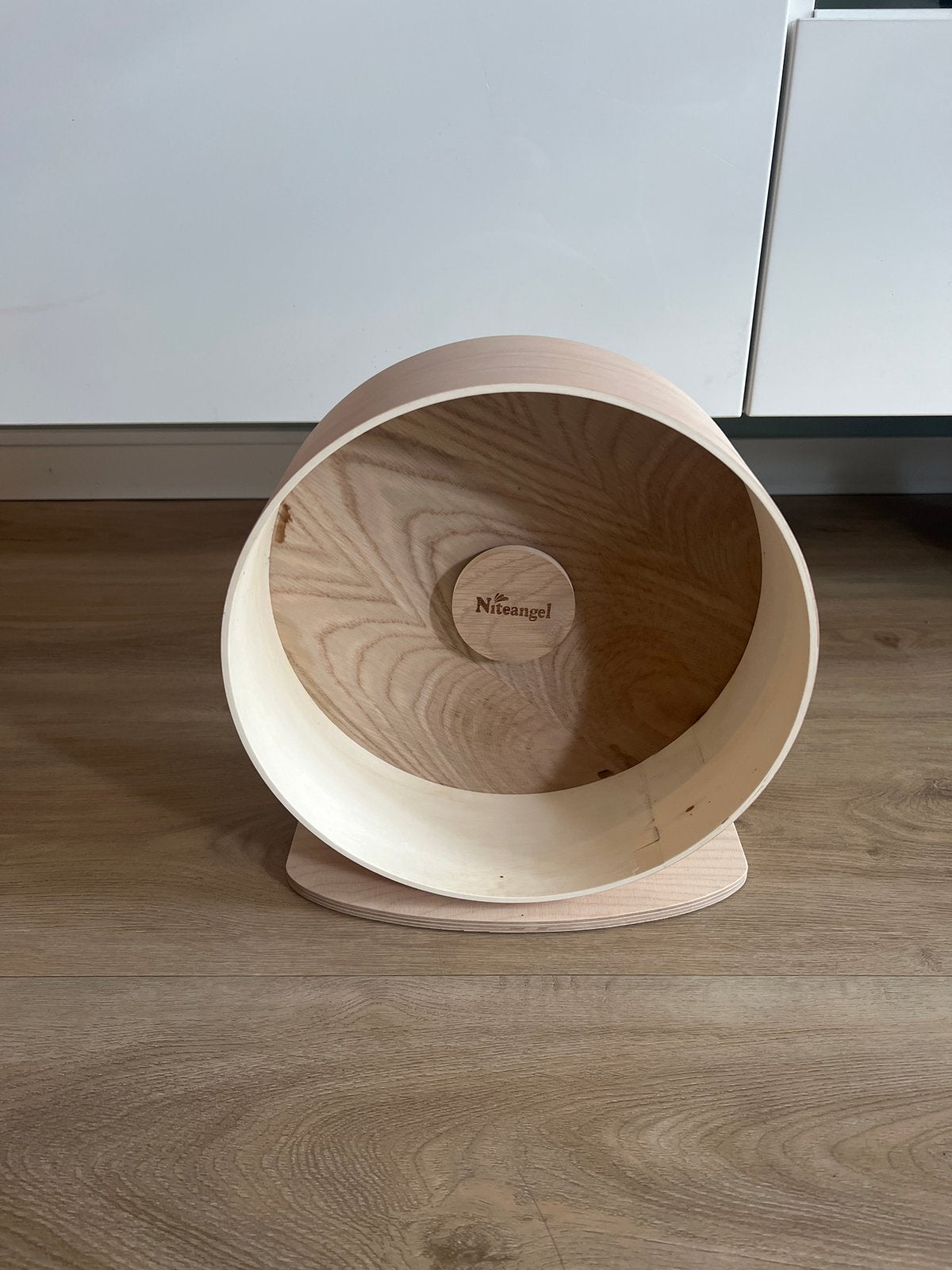 Niteangel houten looprad hamster, Ophalen of Verzenden, Nieuw, Loopwiel of Rad