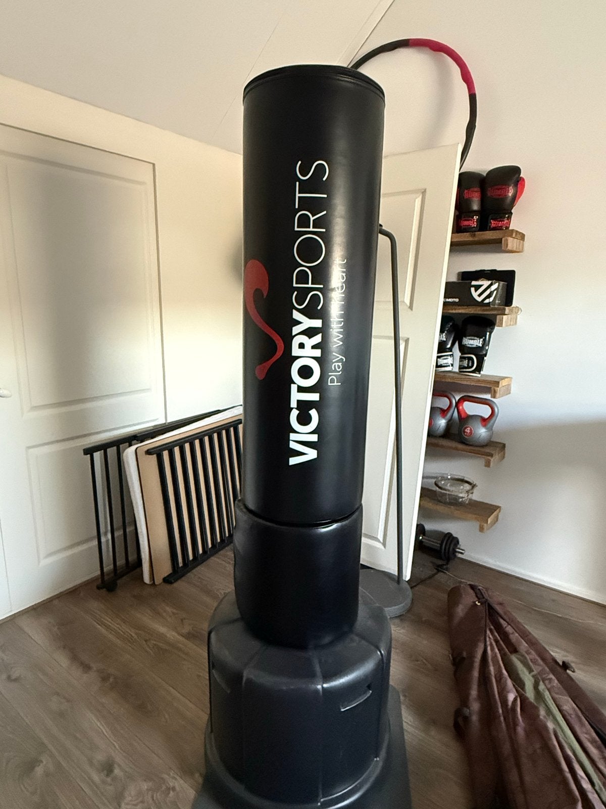 Bokspaal op voet - Victory Sports, Sport en Fitness, Vechtsporten en Zelfverdediging, Ophalen, Gebruikt, Overige, Maat XS of kleiner