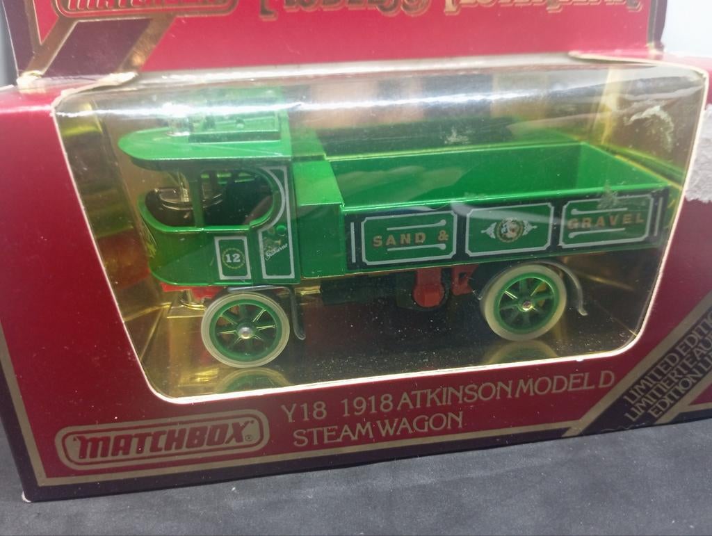 Matchbox Models of Yesteryear Y-18 1918 Atkinson Steam Wagon, Overige merken, 1:50 of kleiner, Auto, Ophalen of Verzenden