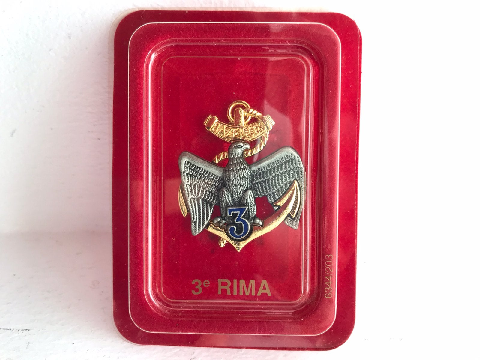 Embleem 3e Regiment Infanterie Marine / Franse landmacht, Ophalen of Verzenden, Overige materialen, Buitenland