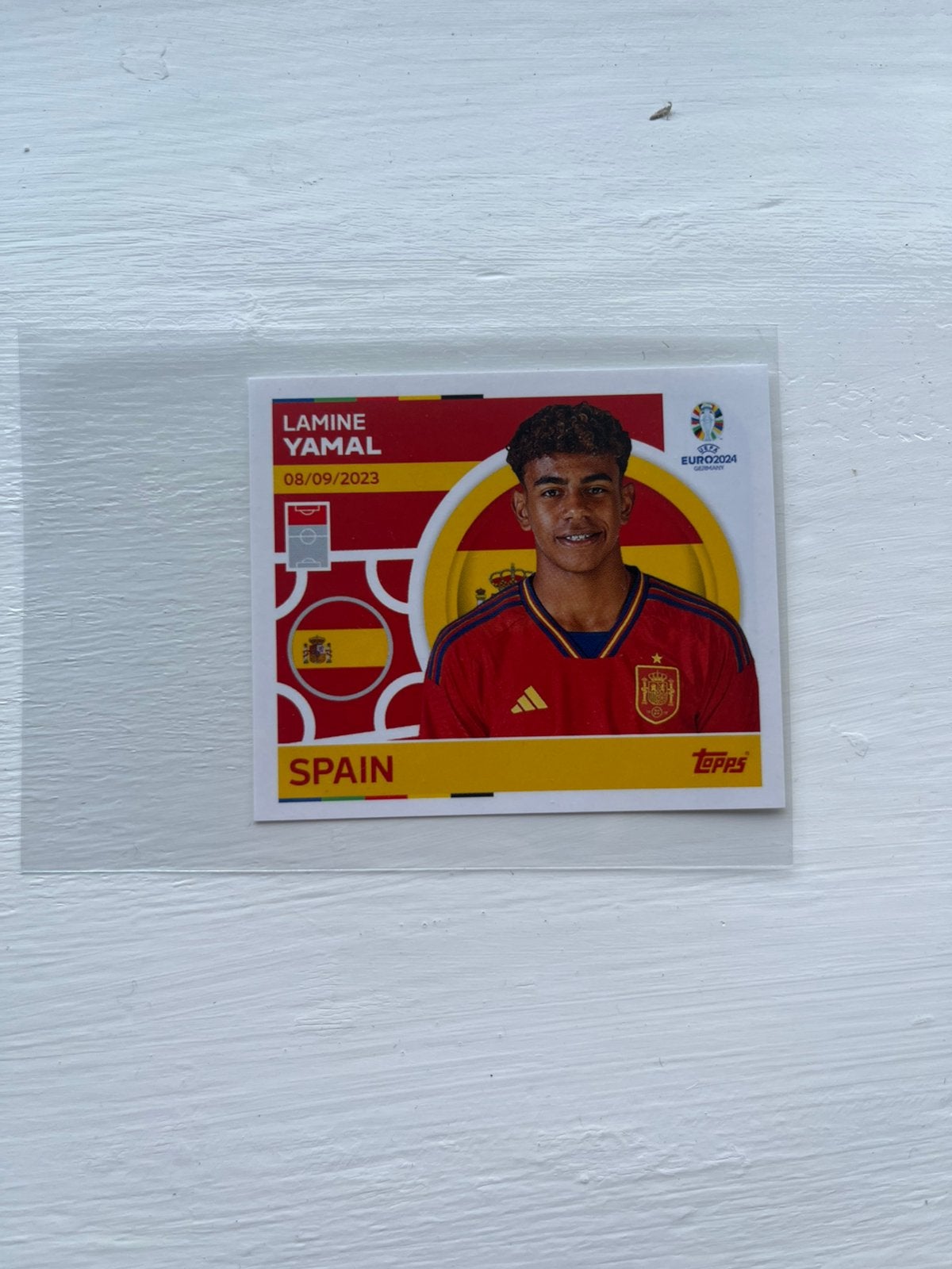 Lamine Yamal rookie, Ophalen of Verzenden, Zo goed als nieuw, Plaatje