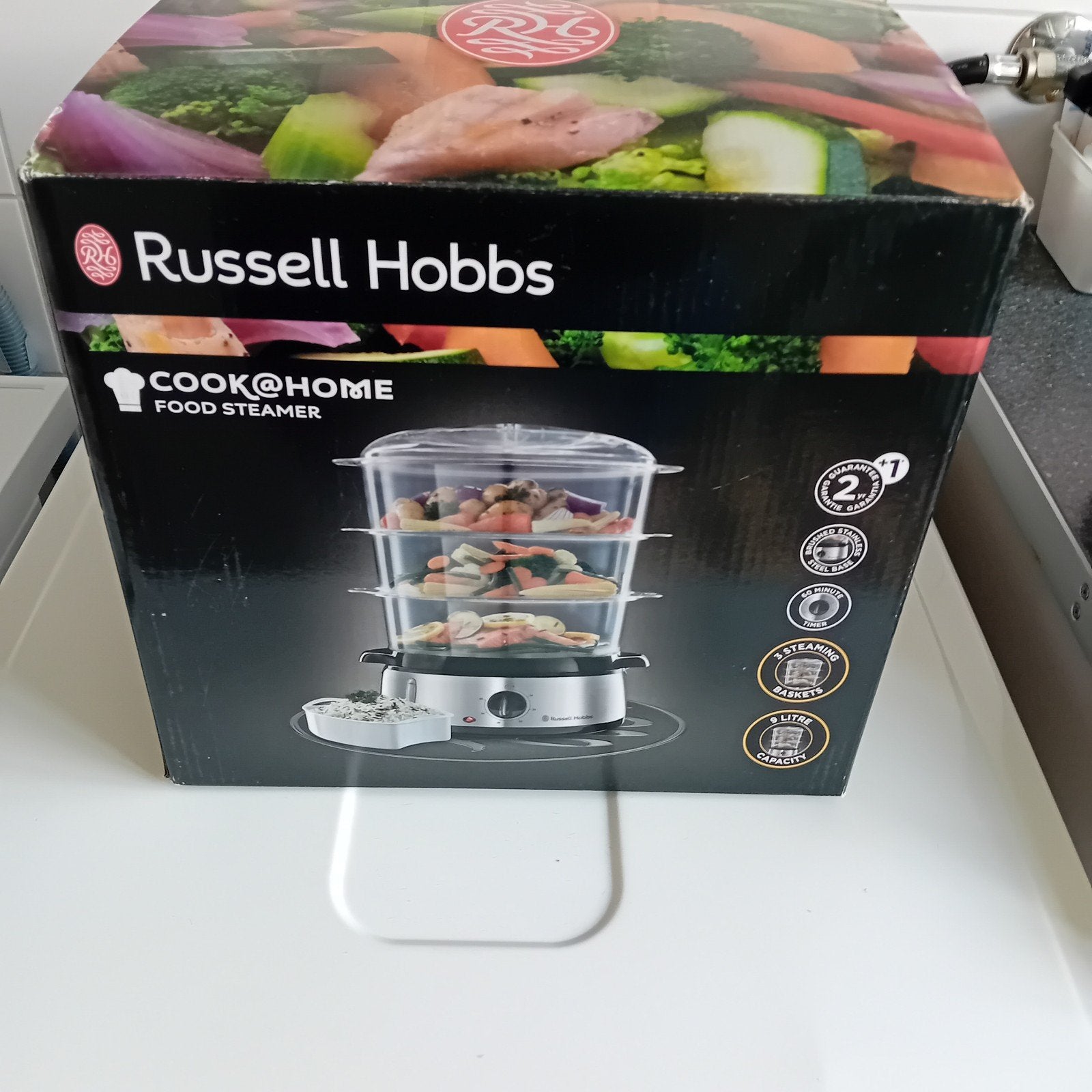 Nieuwe Russell Hobbs Food Steamer - 3 Lagen Stoommandjes, Witgoed en Apparatuur, Stoomapparaten, Ophalen of Verzenden, Nieuw