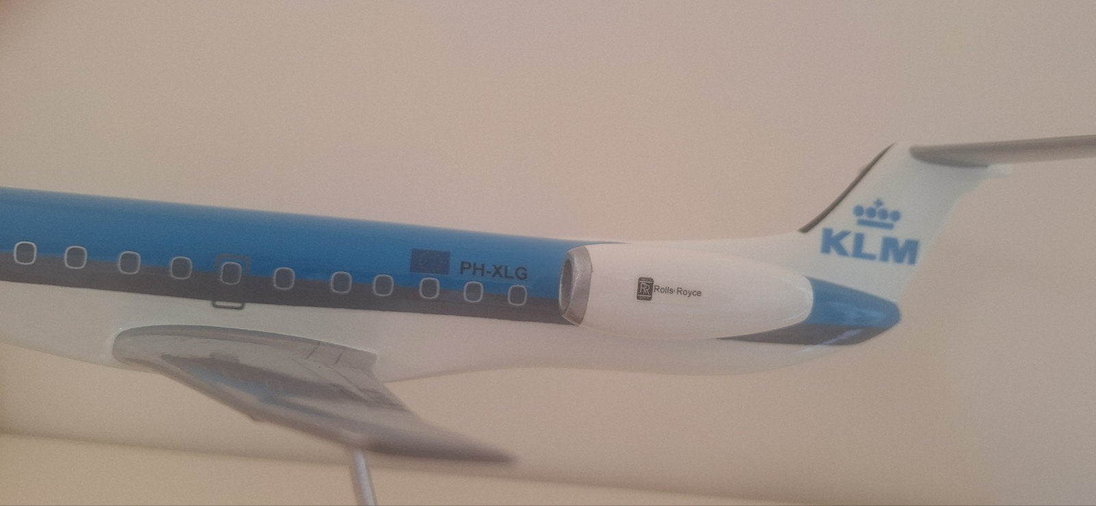KLM Exel Embraer modelvliegtuig - Uitstekende staat, Verzamelen, Ophalen of Verzenden, Gebruikt
