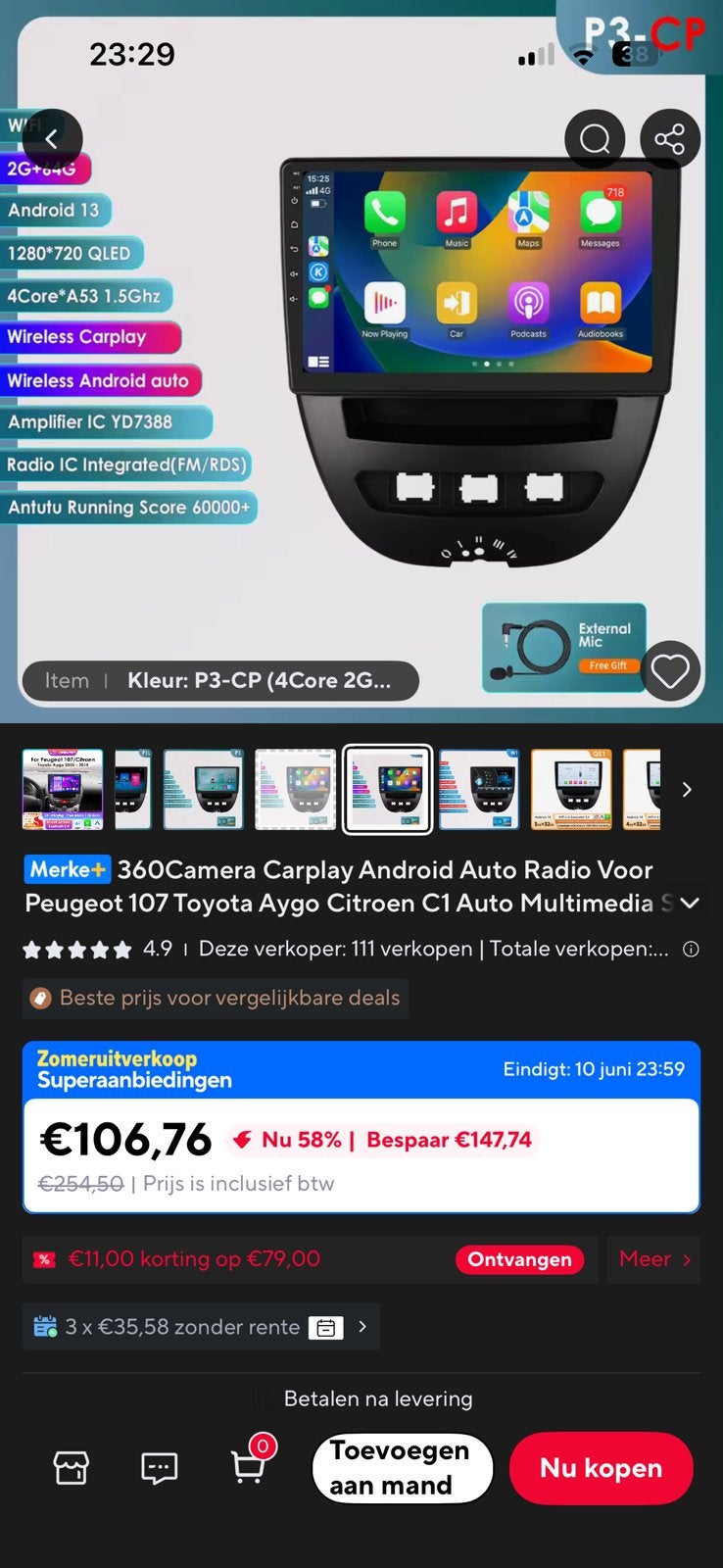 CarPlay systeem nieuw in doos, Ophalen of Verzenden, Nieuw