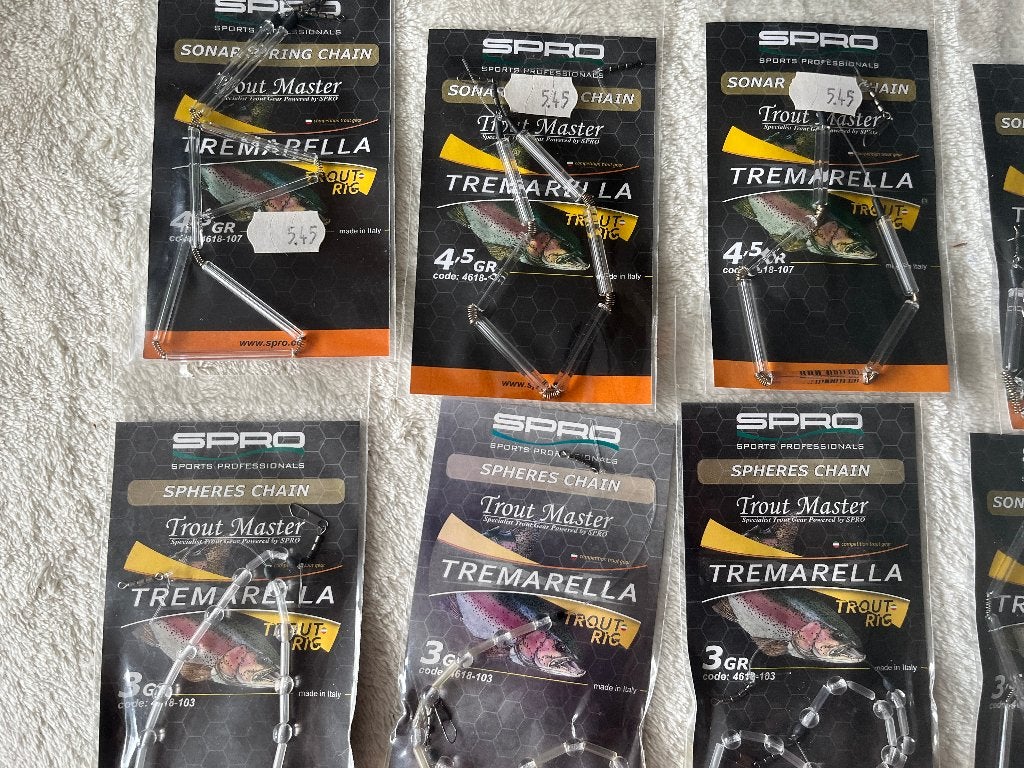 adv 199 / NIEUW mixset 9 pakjes SPRO tramarella, Ophalen of Verzenden, Nieuw, Overige typen