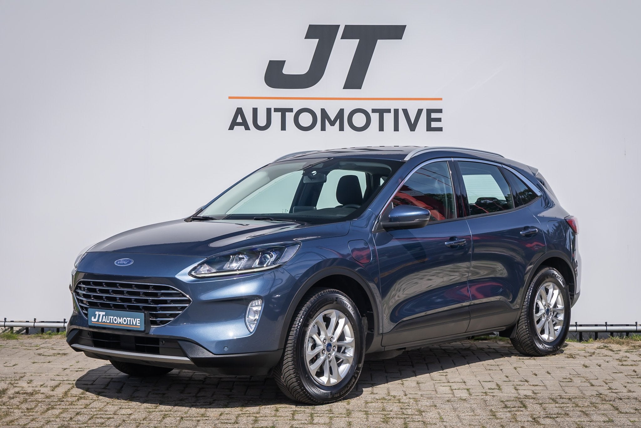 Ford Kuga 2.5 PHEV Titanium plug in hyb Camera | Voorruitver, Auto's, Ford, Gebruikt, Euro 6, 4 cilinders, Blauw