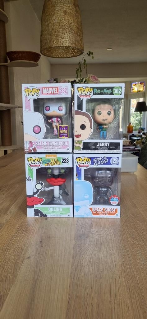 Funko Pops: Gwenpool, Jerry, Oblina, Space Ghost, Ophalen of Verzenden
