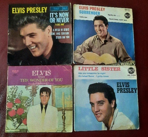 Elvis 3x ep en 1 single Frankrijk samen 23.50, EP, Ophalen of Verzenden, EP