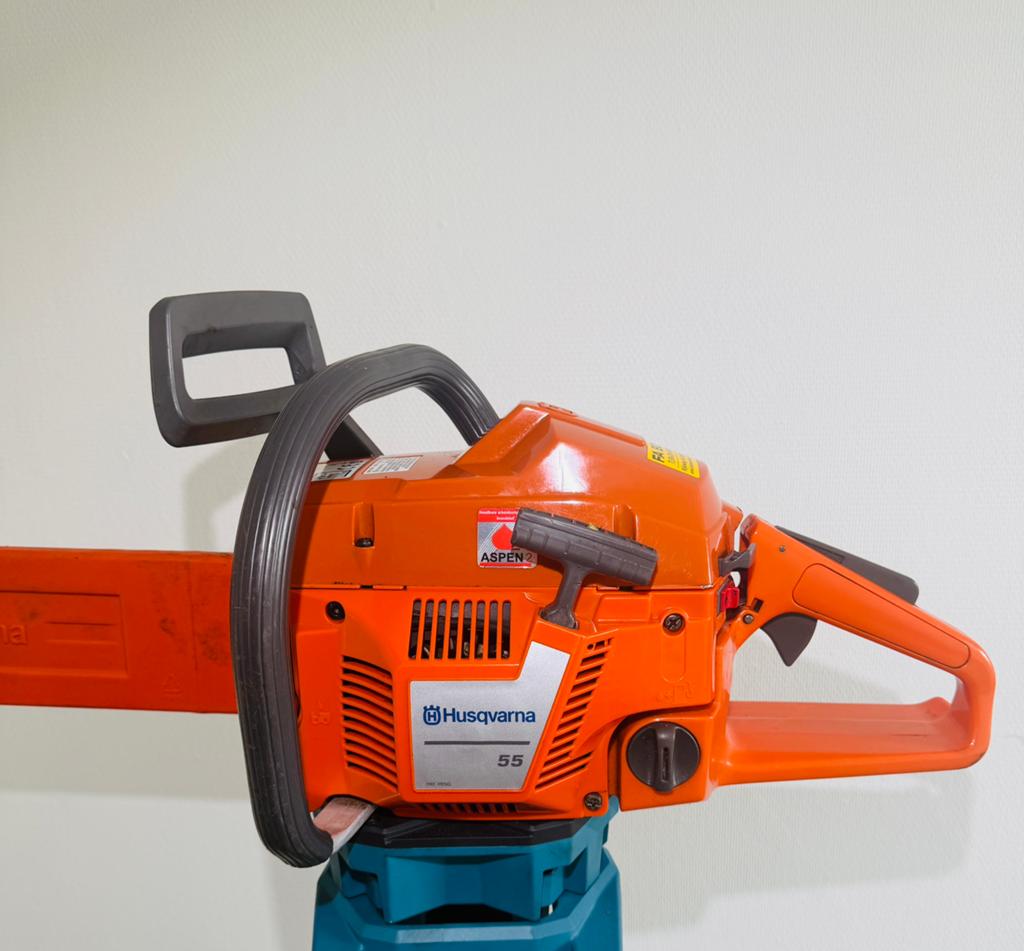 👉 Husqvarna 55 – TOPSTAAT  – oersterke klassieker, Tuin en Terras, Hand-tuingereedschap, Ophalen of Verzenden, Gebruikt