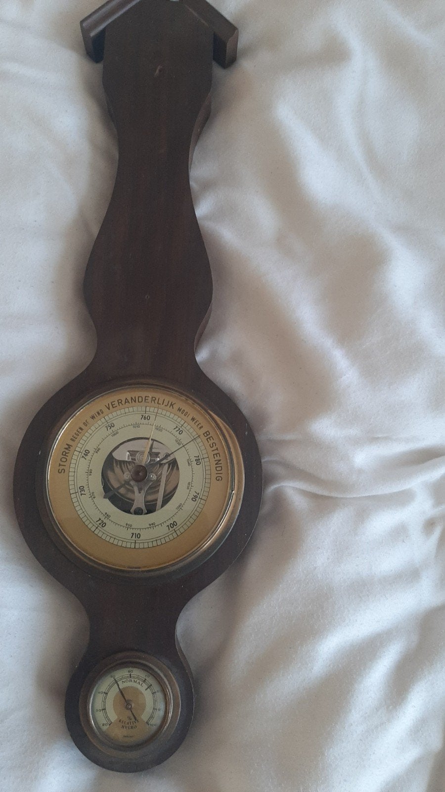 barometer bruin. 45 cm  lang., Ophalen of Verzenden