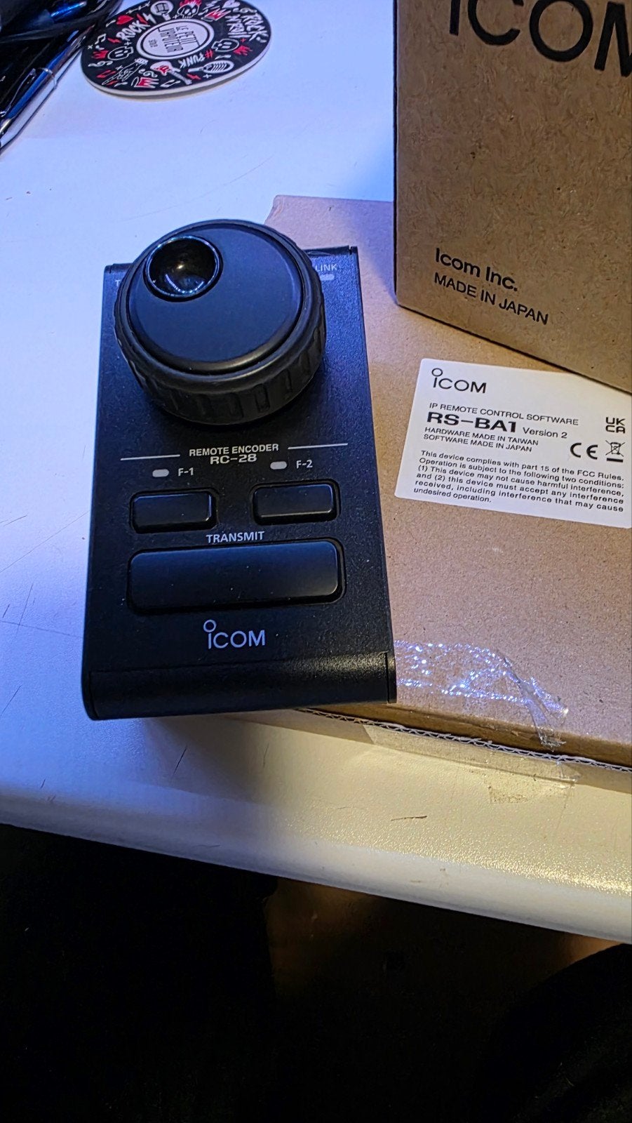 Icom RS-BA1 v2 met RC-28 remote encoder, Telecommunicatie, Ophalen of Verzenden, Zo goed als nieuw