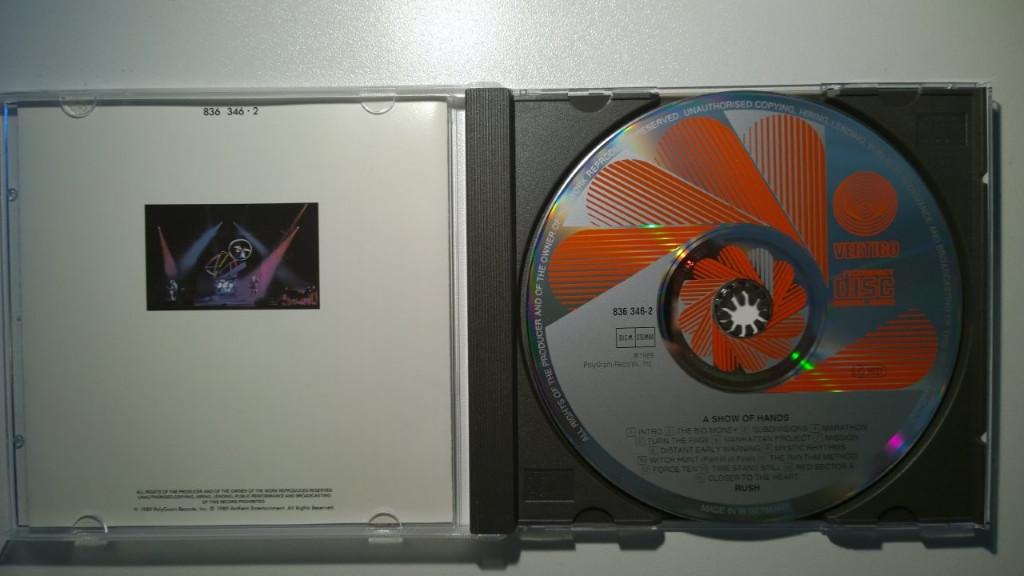 Rush - A Show Of Hands, Ophalen of Verzenden, Zo goed als nieuw, Poprock