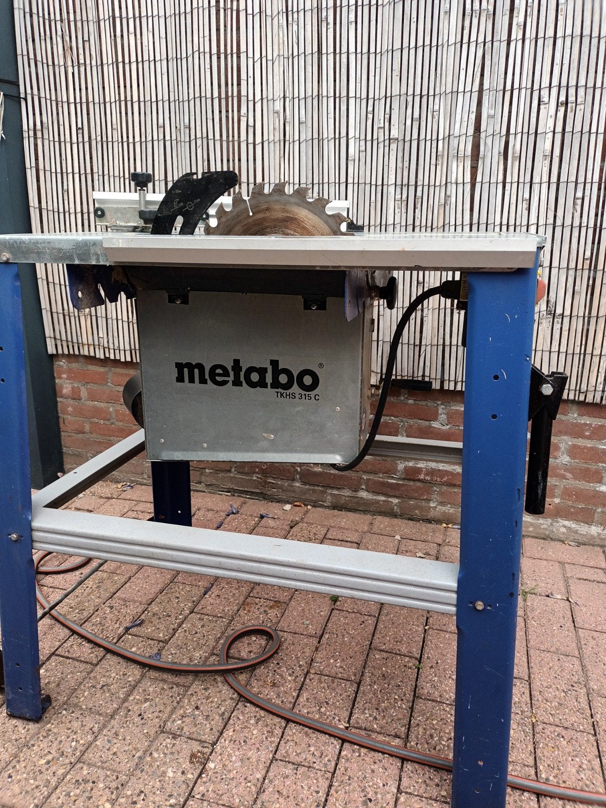 metabo zaagtafel incl.nieuw zaagblad., Doe-het-zelf en Verbouw, Gereedschap | Zaagmachines, Ophalen, Gebruikt, Cirkelzaag, 30 tot 70 mm