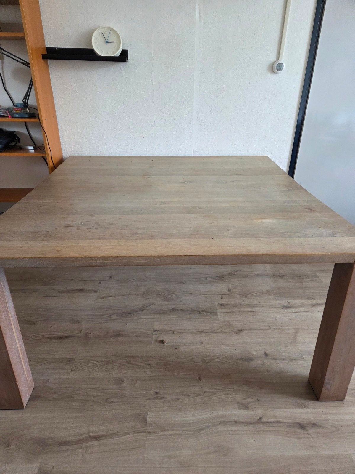 Te koop vierkante tafel, Ophalen, Gebruikt, Vierkant, Vijf personen of meer