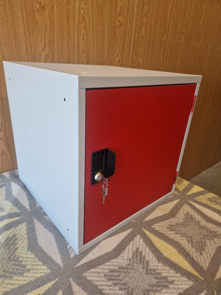 CeHa Locker Kubus Cube OKK45 Grijs Rood (nieuw), Minder dan 50 cm, Nieuw, Minder dan 50 cm, Ophalen of Verzenden