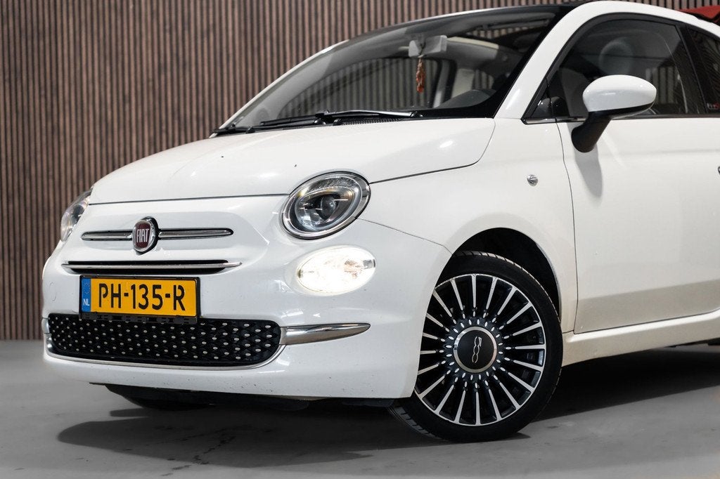 Fiat 500 C 0.9 TwinAir Turbo Lounge, Auto's, Fiat, Gebruikt, Cabriolet, Wit, Bedrijf