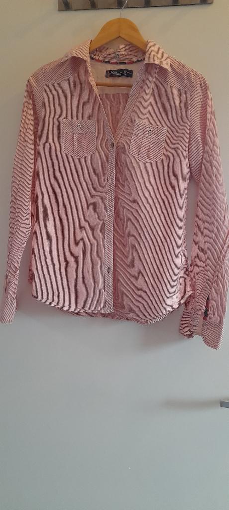 Bershka shirt maat l, Maat 42/44 (L), Roze, Gedragen, Bershka