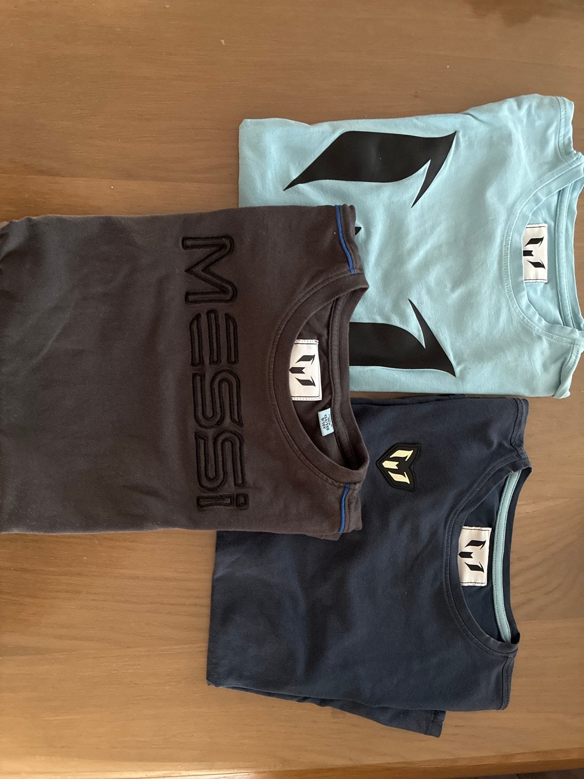 Diverse Messi shirtjes maat 134, Ophalen of Verzenden, Gebruikt, Jongen, Shirt of Longsleeve
