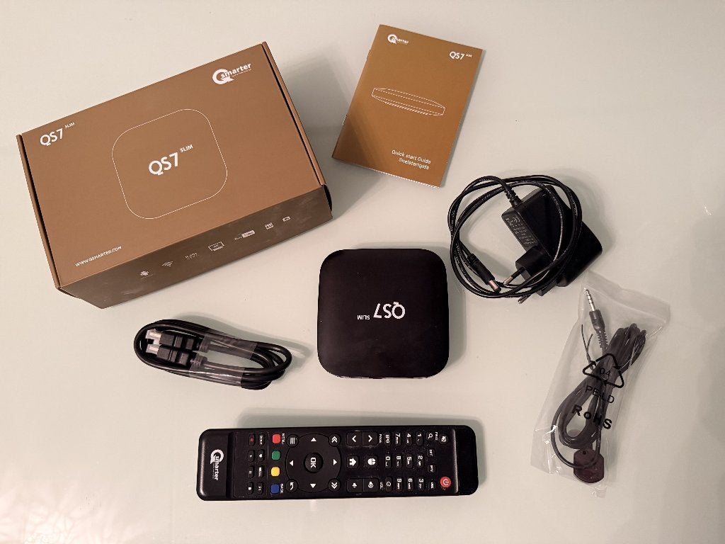 QSmarter QS7 Slim Mediaspeler – Compleet in Doos, Audio, Tv en Foto, Ophalen of Verzenden, Zo goed als nieuw, HDMI, Minder dan 500 GB