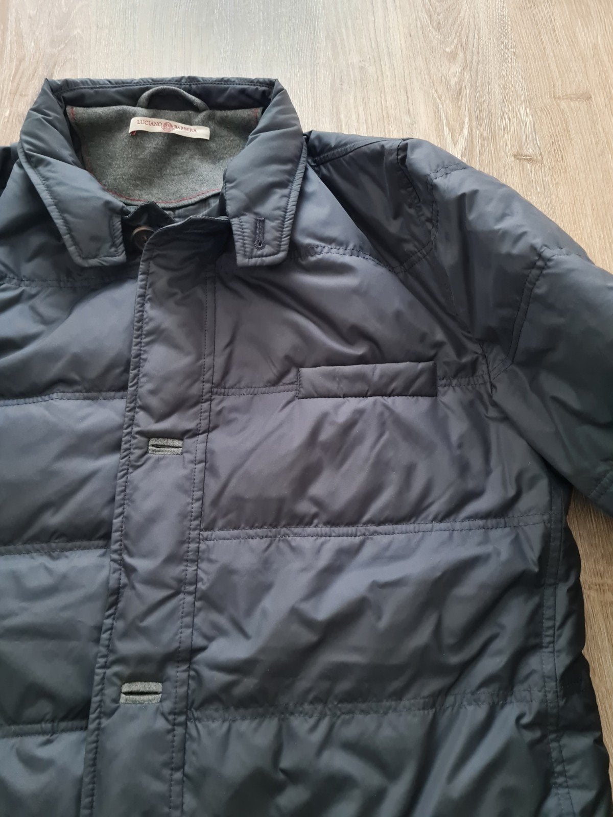Luciano Barbera gewatteerde jas maat 50, Kleding | Heren, Zo goed als nieuw, Luciano Barbera, Verzenden, Maat 48/50 (M)