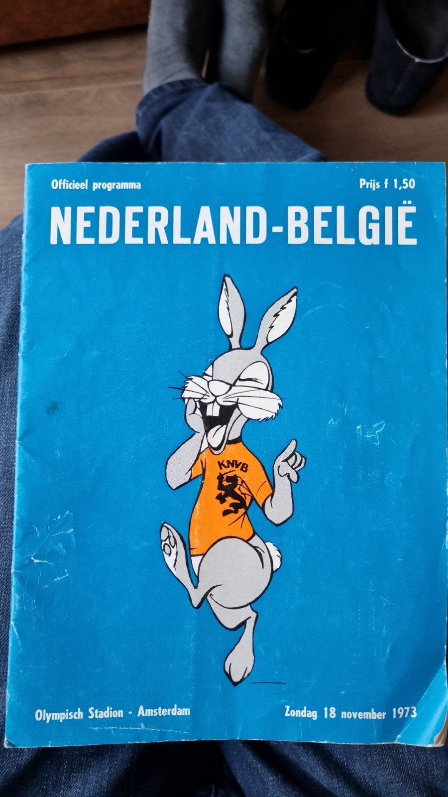 PROGRAMMA BOEKJE NEDERLAND BELGIE 1973 VOETBAL, Ophalen of Verzenden, Gebruikt, Overige binnenlandse clubs, Boek of Tijdschrift