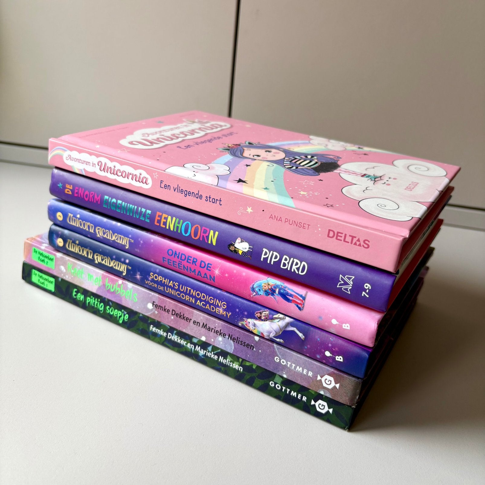 Stapel (eenhoorn) boeken voor kinderen van 7-9 jaar, Boeken, Kinderboeken | Jeugd | onder 10 jaar, Zo goed als nieuw, Fictie algemeen