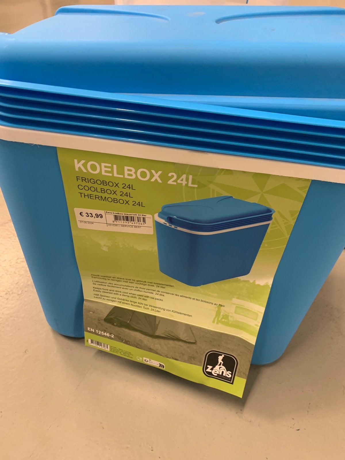 Koelbox 24 L hij is gebruikt, Ophalen of Verzenden, Gebruikt, Koelbox, Koelelement
