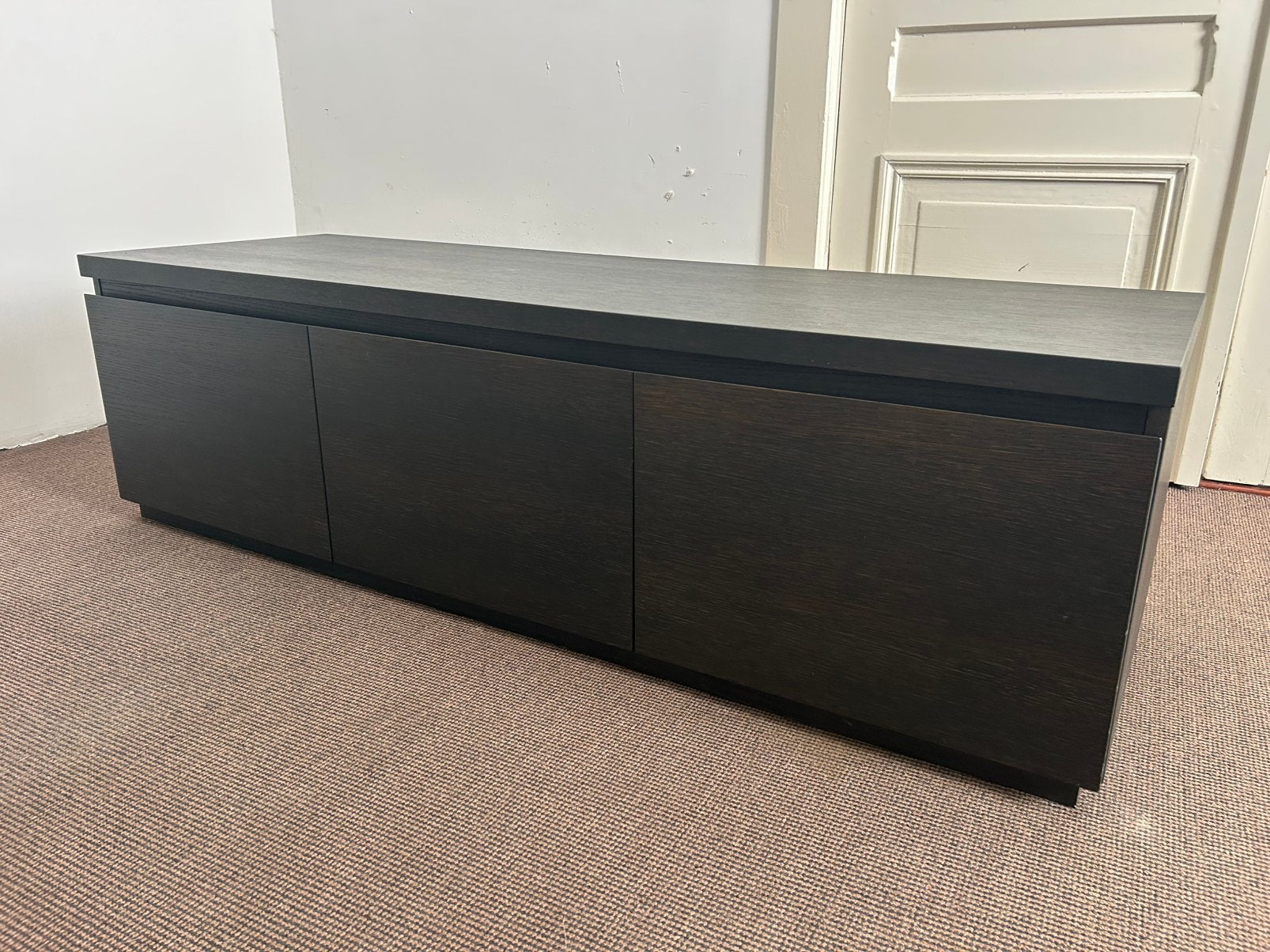 Tv kast | donkerbruin | eikenhout | 170 cm, Ophalen, 150 tot 200 cm, Eikenhout, Zo goed als nieuw