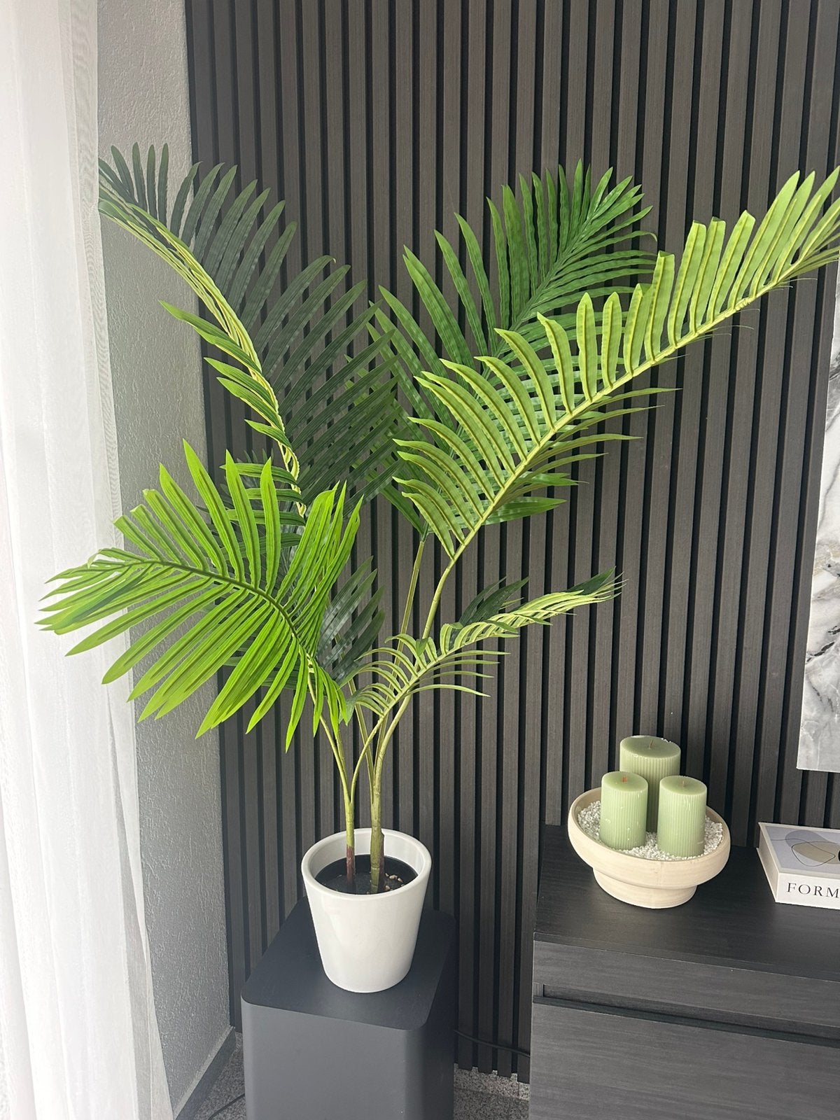 Grote Kunstplant met pot, Tuin en Terras, Bloeit niet, Overige soorten, 100 tot 250 cm, Ophalen