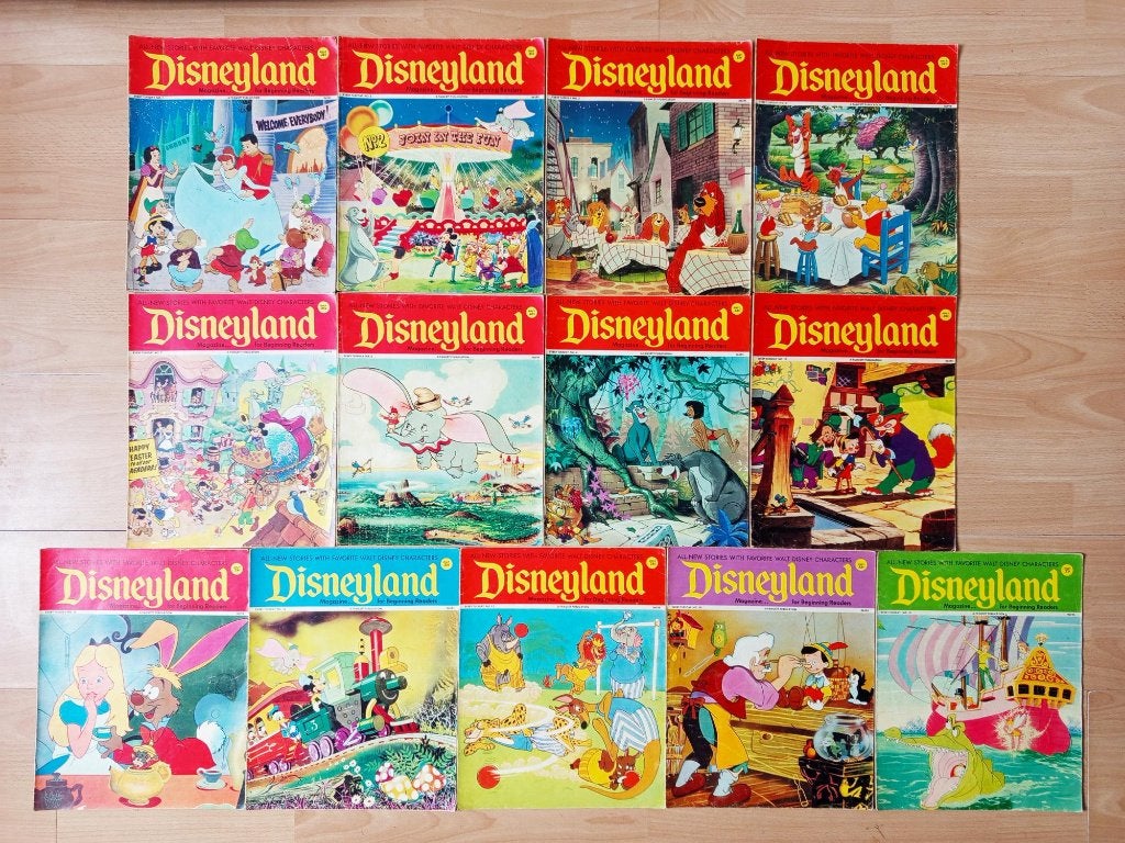 Vintage Disneyland Magazine for beginning readers 13 st 1972, Boeken, Gelezen, Amerika, Ophalen of Verzenden, Meerdere comics