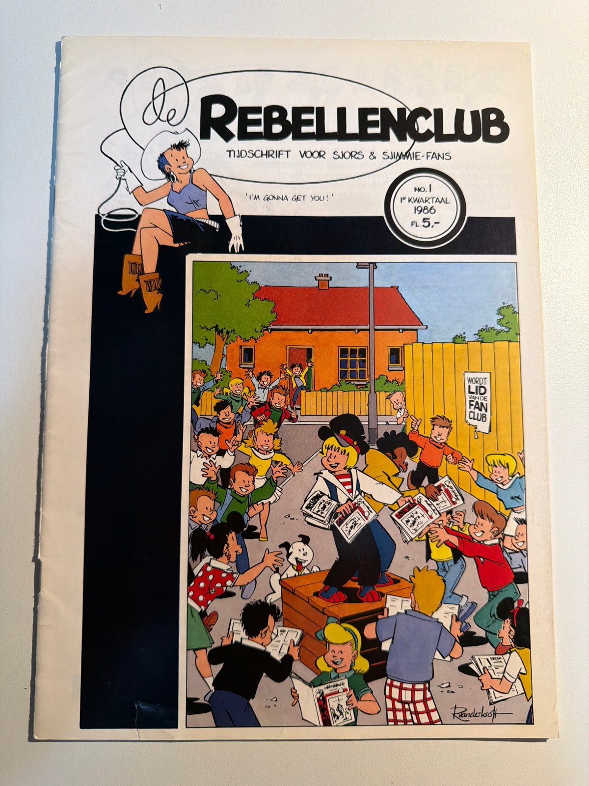 De Rebellenclub Tijdschrift voor Sjors & Sjimmie-fans nr1, Eén stripboek, Ophalen of Verzenden, Gelezen
