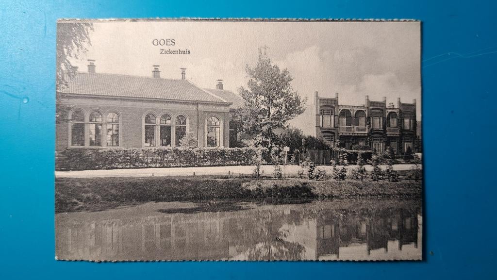 Goes Ziekenhuis 1925, Verzamelen, Ansichtkaarten | Nederland, Ophalen of Verzenden, 1920 tot 1940, Gelopen, Zeeland