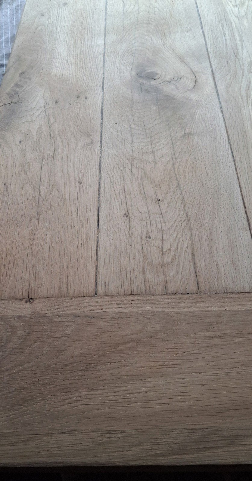 Massief 3.5 dik eiken tafelblad, Tuin en Terras, Tuintafels, Ophalen, Nieuw, Rechthoekig, Hout