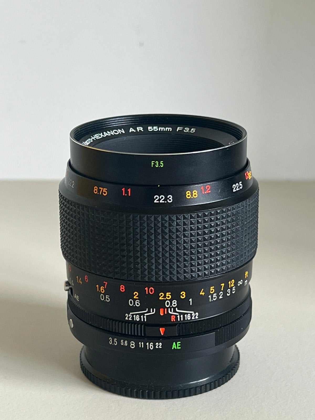 Konica Hexanon 55mm F/3.5 macrolens met extension tube, Audio, Tv en Foto, Fotografie | Lenzen en Objectieven, Ophalen of Verzenden