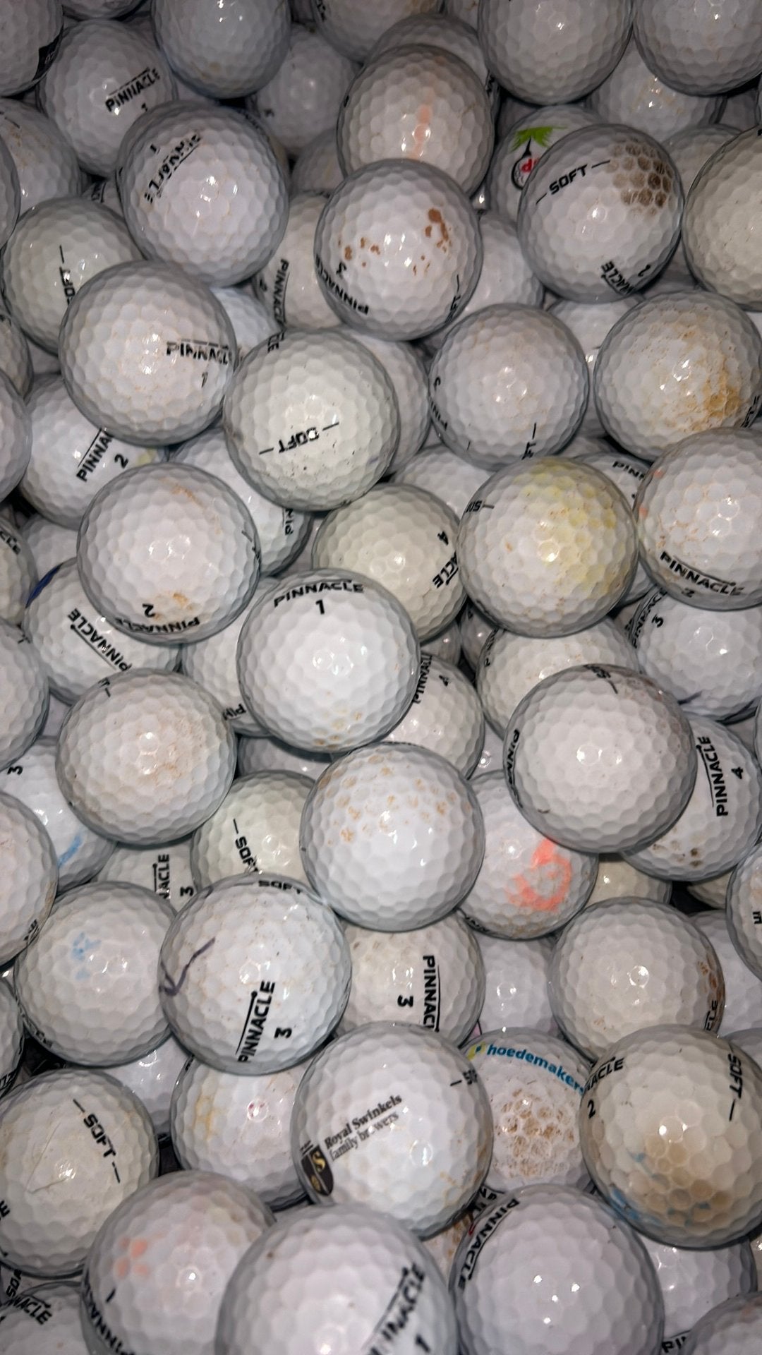 Pinnacle soft golfballen 100 stuks, Sport en Fitness, Bal(len), Info@premiumgolf.nl, Ophalen of Verzenden, Zo goed als nieuw