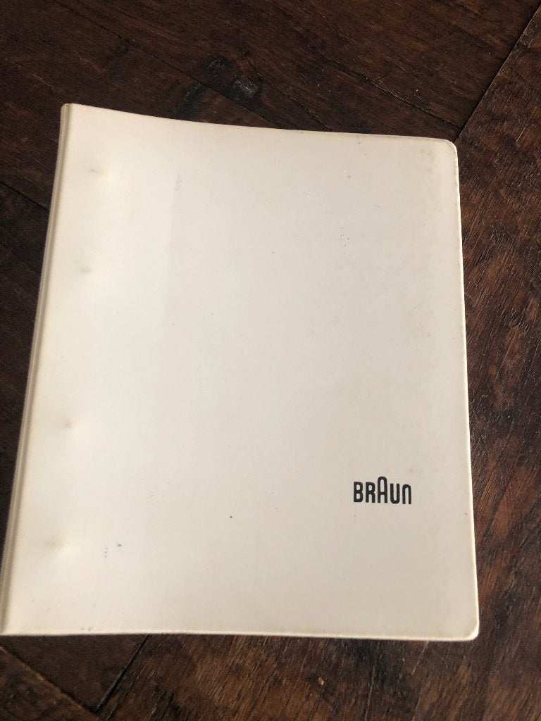 Gebruiksaanwijzing vintage Braun keukenmachine KM3, Ophalen of Verzenden, 3 snelheden of meer
