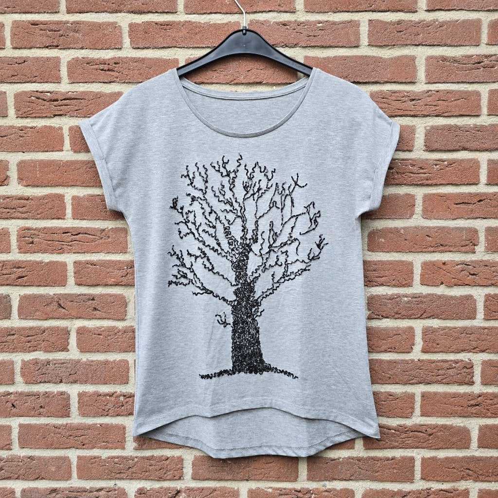 Nieuw! T-shirt boom van pailletten - mt 38, Maat 38/40 (M), Nieuw, Ophalen of Verzenden, Korte mouw