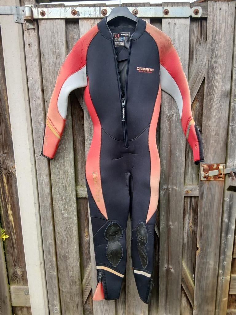 Camaro Wetsuit 5mm - Zwart/Rood - Maat M, Wetsuit, Gebruikt, Camaro, Ophalen of Verzenden