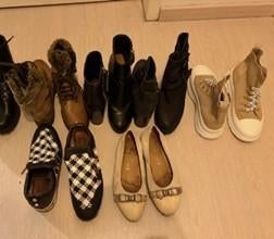 4x Enkellaarsjes, 1 ballerina, 2 sneaker schoenen, Ophalen of Verzenden, Zo goed als nieuw, Overige kleuren