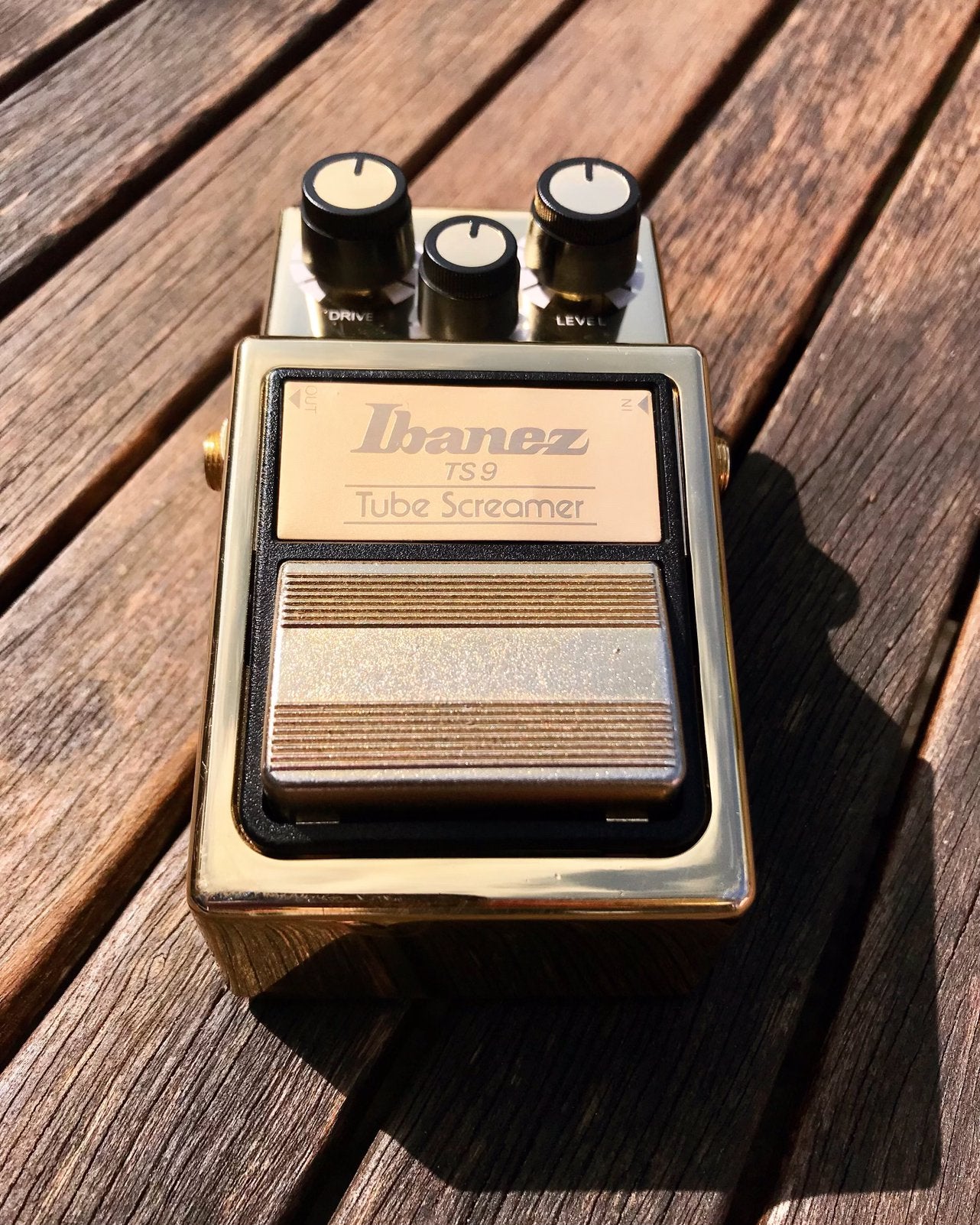 Ibanez TS9 Tubescreamer gold (limited) edition Japan, Ophalen, Zo goed als nieuw, Distortion, Overdrive of Fuzz