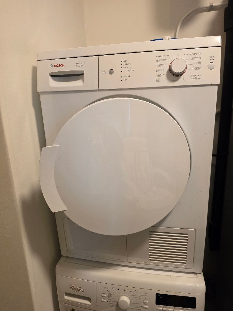 Wasdroger, 6 tot 8 kg, Gebruikt, Luchtafvoer, Ophalen of Verzenden