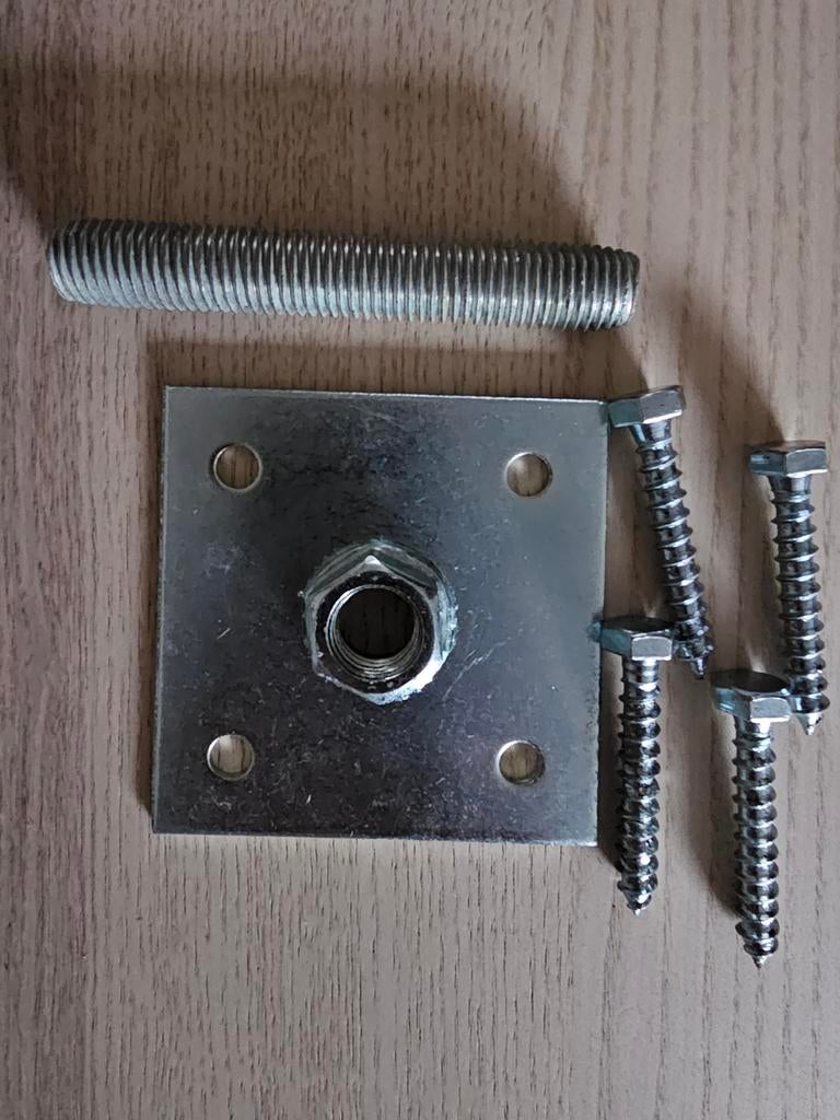 Betonpoer bevestigingsmateriaal - 8 stuks, Ophalen of Verzenden, Nieuw, IJzer, Overige typen