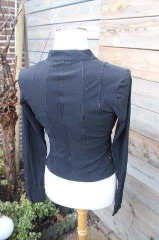 Jasje/ blouse zwart Cassiopee mt L travelstof Vaste prijs AA, Kleding | Dames, Zwart, Maat 42/44 (L), Cassiopee, Ophalen of Verzenden