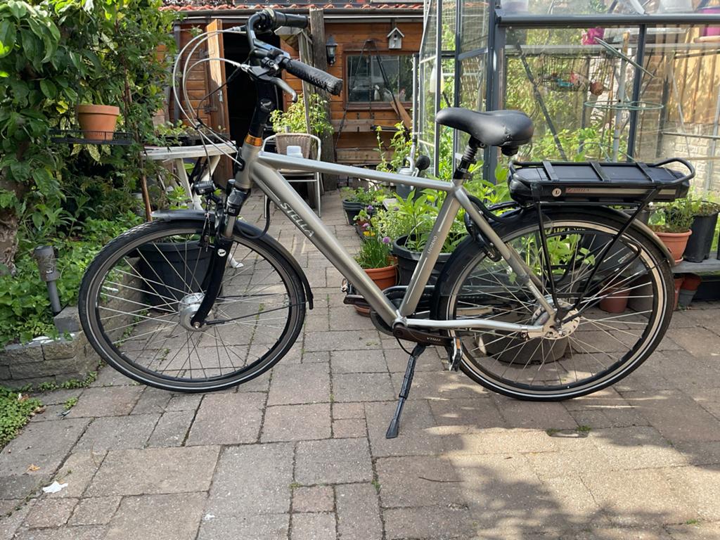 Stella Livorno Grijs E-bike 28 inch (nieuwe motor + display), 51 tot 55 cm, Ophalen, Gebruikt, Overige merken
