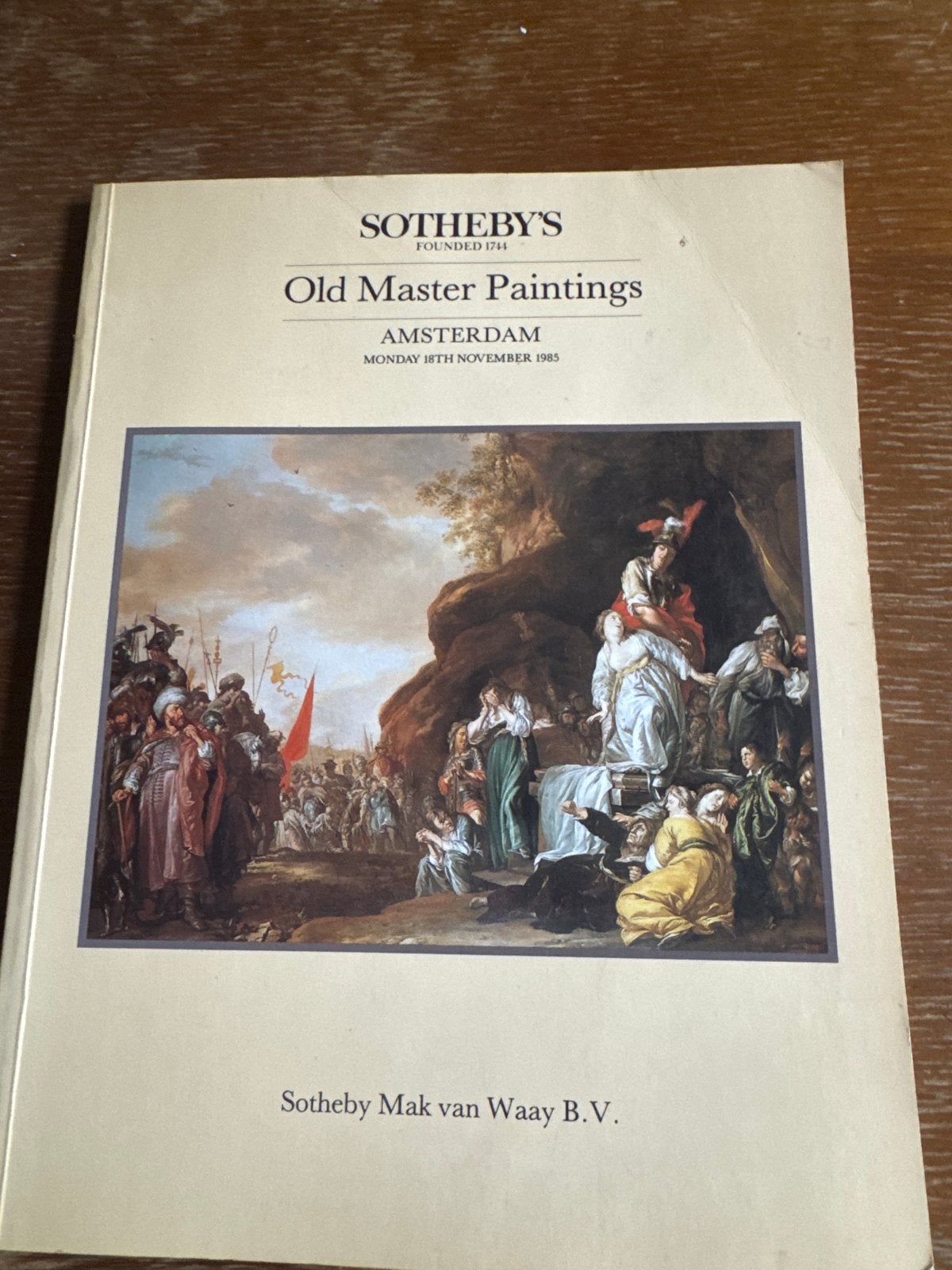 Sotheby's Old Master Paintings Catalogus Amsterdam 1985, Ophalen of Verzenden, Gelezen, Overige onderwerpen